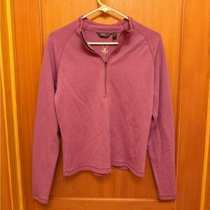 Ibex Women's Woolies 250 1/4 Zip Sweater 100% Superwash Merino Wool M